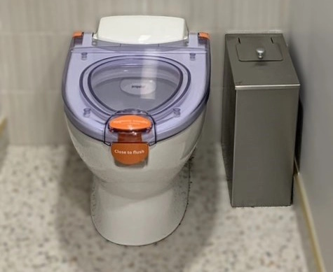 Water saving toilet by Propelair