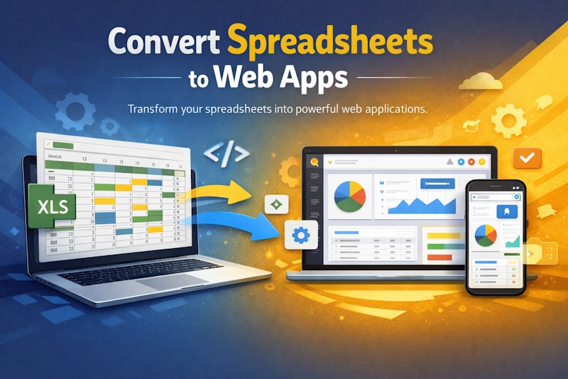 Converting spreadsheets to apps